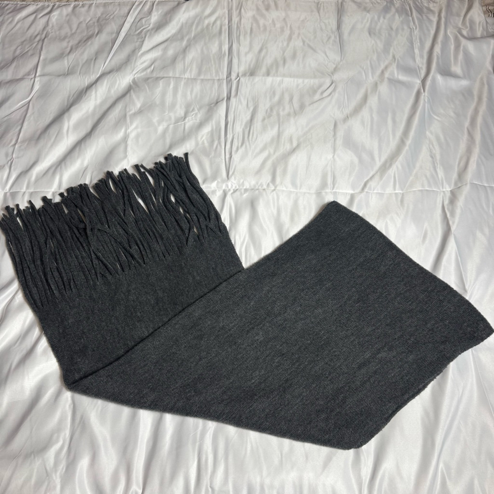 Women's Lucky Brand Gray Fringe Scarf One Size
